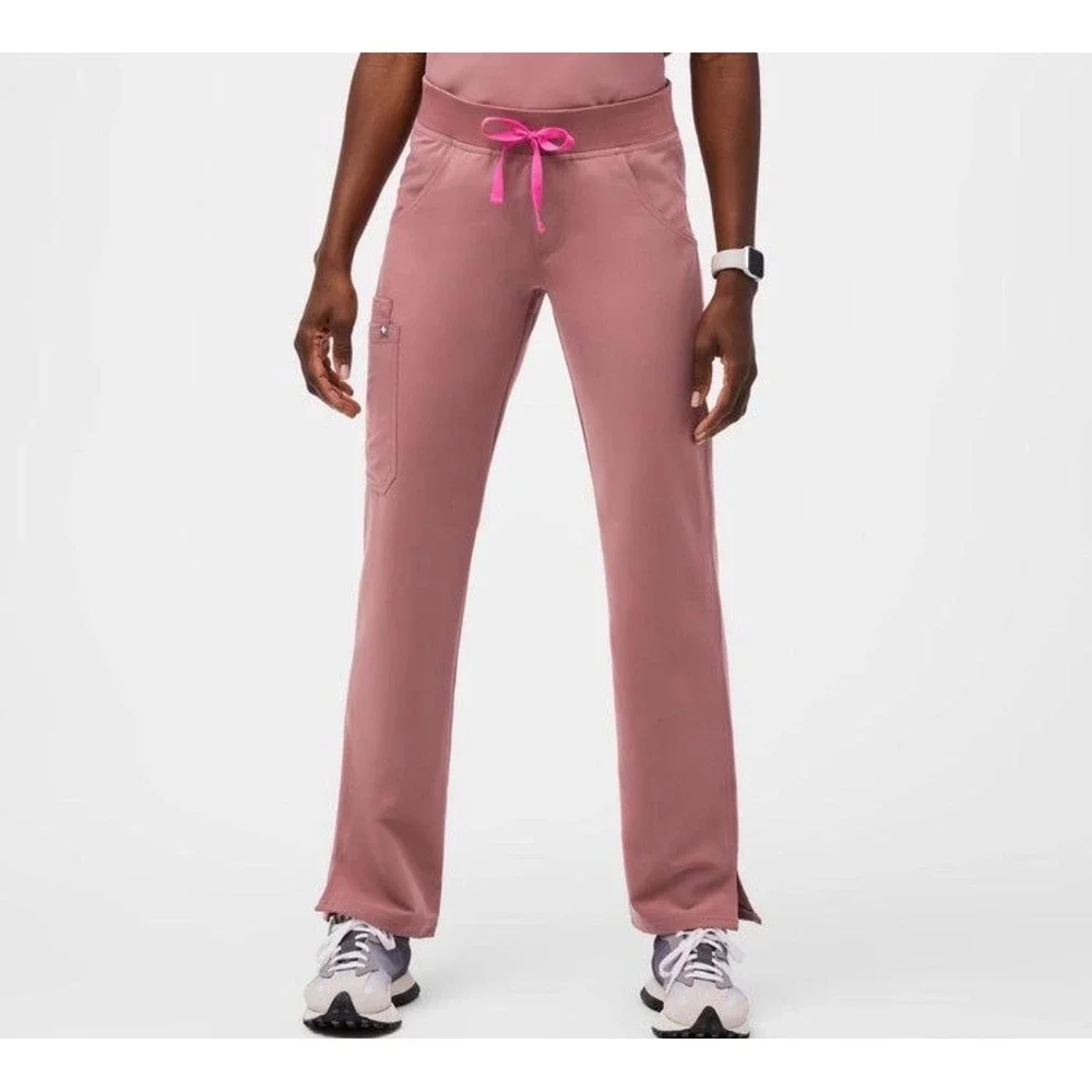 FIGS Catarina Top Zamora Jogger Scrub Set Mauve Pink XS